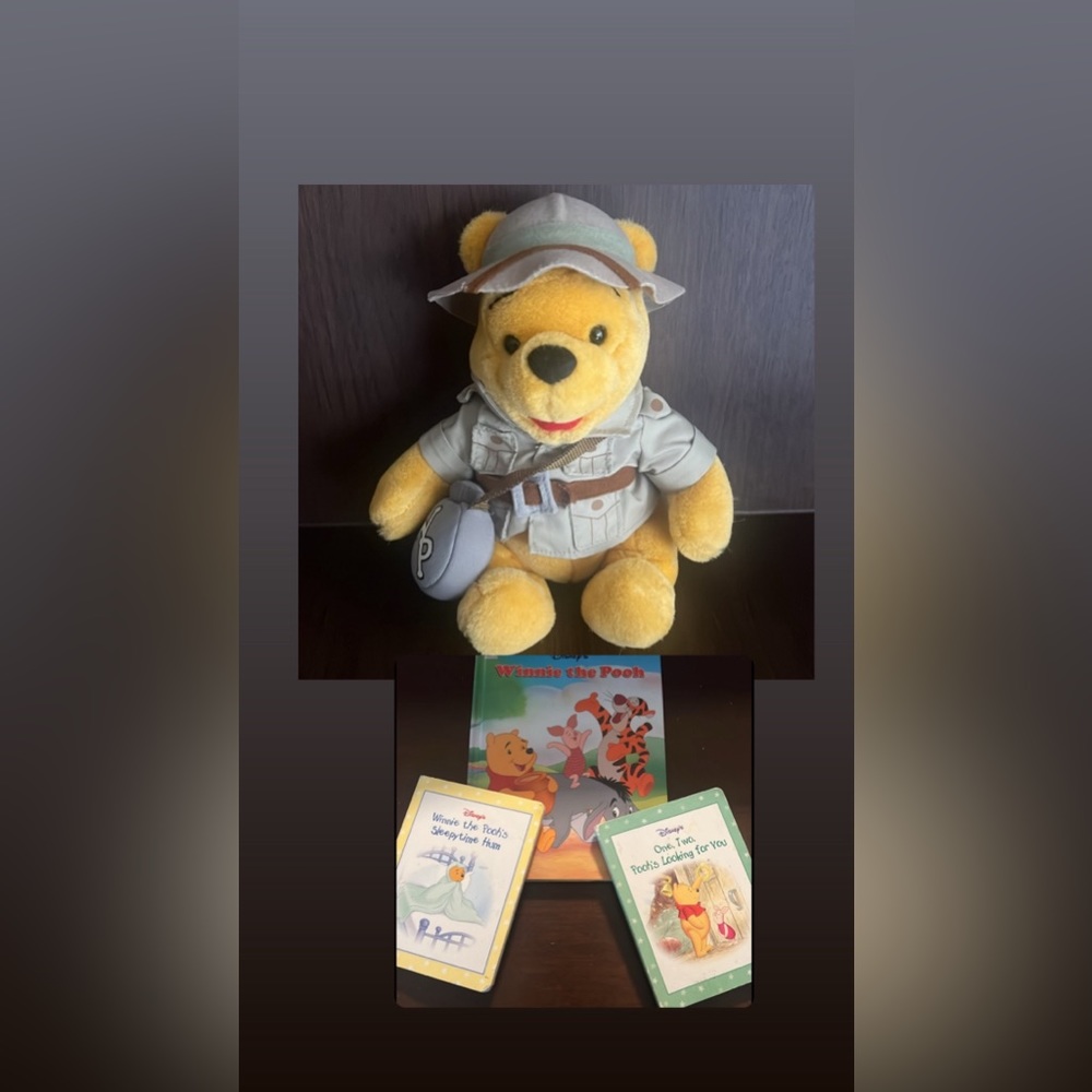 1996 Walt Disney's WINNIE THE POOH Mouse Works Storybook Collection bundle of 3 - Picture 1 of 7